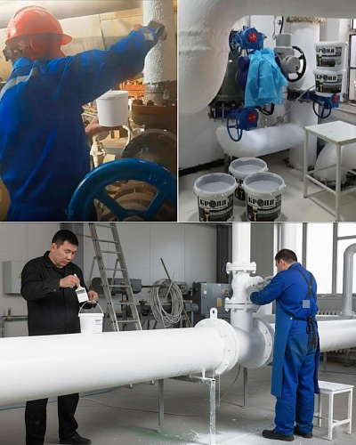 Application of "Bronya Antirust NF" and "Bronya Classic NF" on Thermal Nodes of a Leading Pharmaceutical Holding in Hubei Province (China) (photos and video)