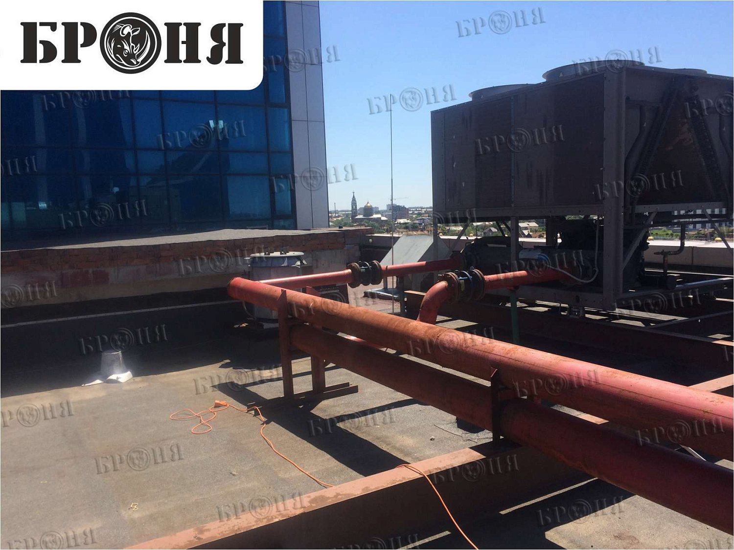 Bronya Thermal Insulation on a Pipeline