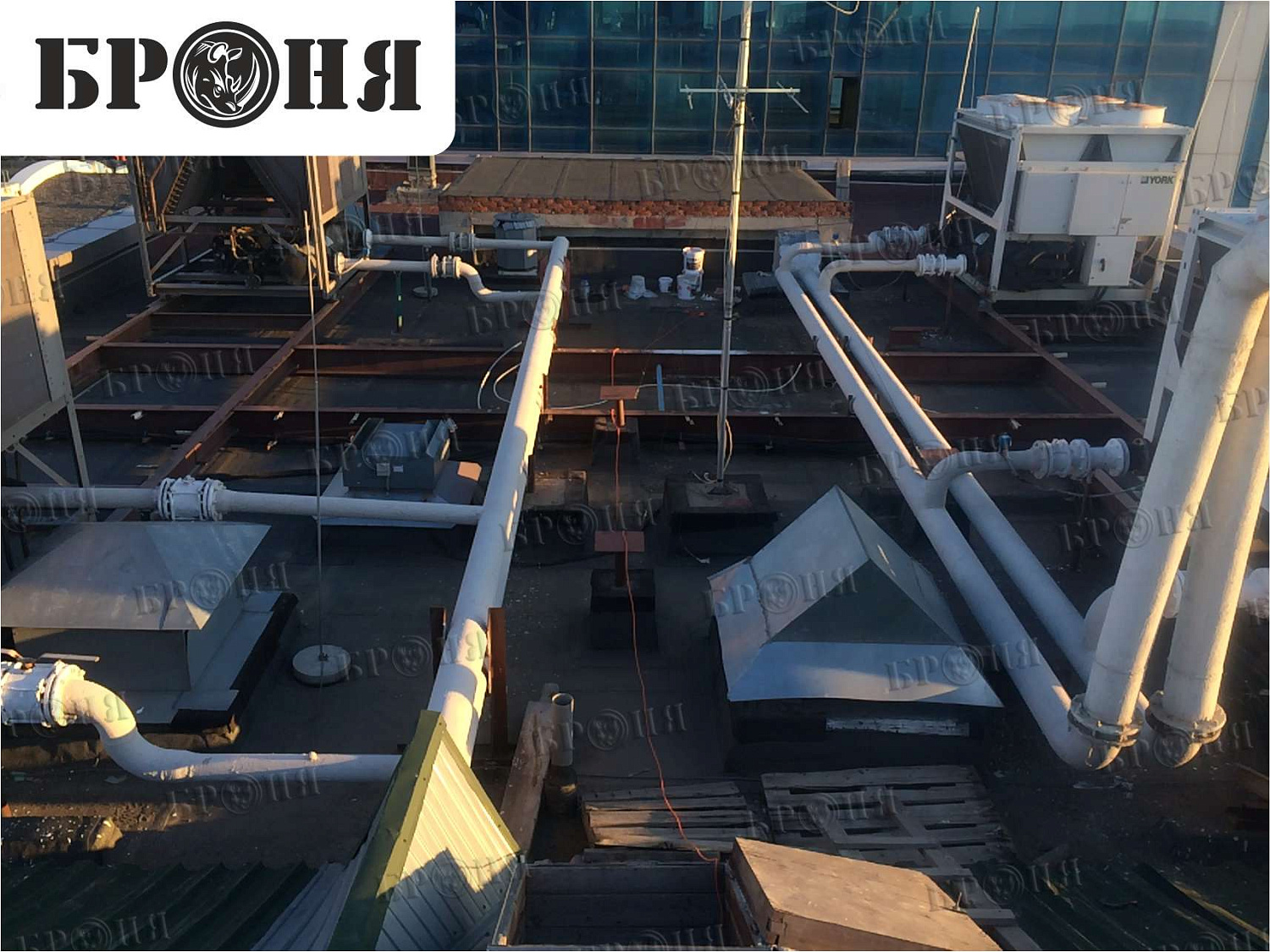 Bronya Thermal Insulation on a Pipeline