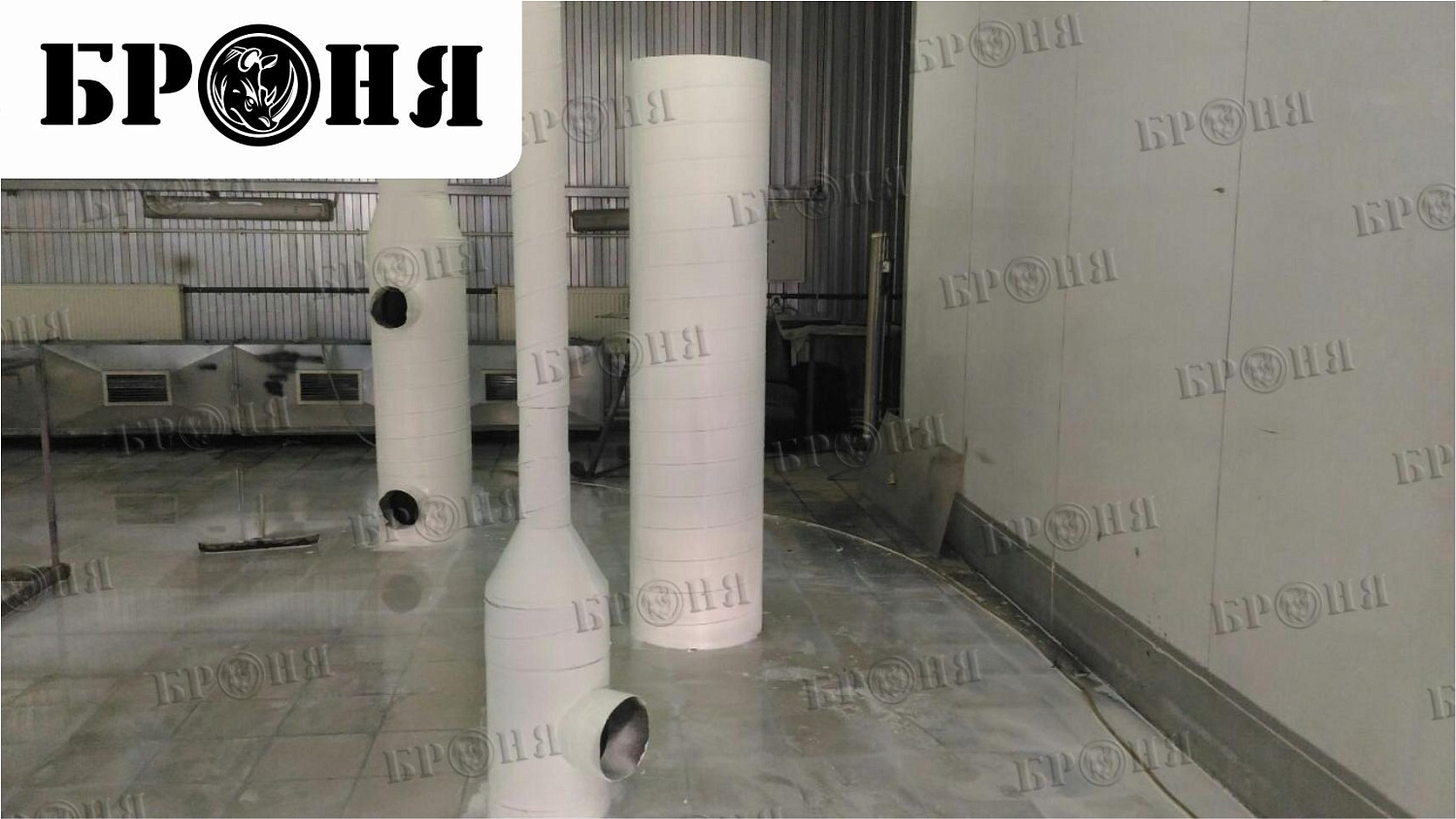 Ryazan, thermal insulation of a ventilation duct