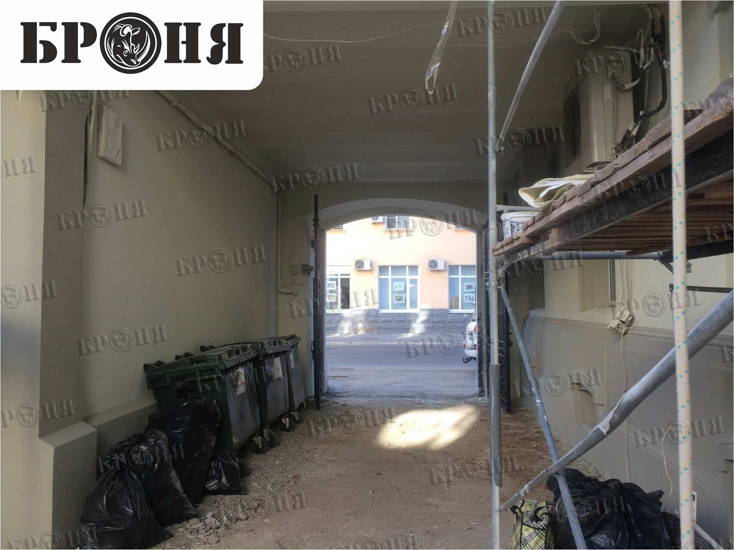 Thermal insulation Bronya on an architecture monument - Bonotel hotel in Astrakhan