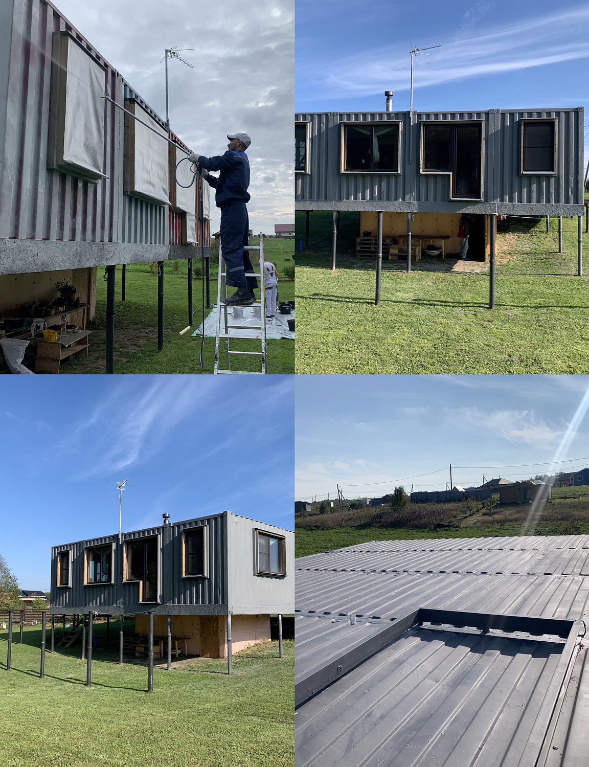 Bronya Antikor and Classic for thermal insulation of a house from containers, Leningrad region