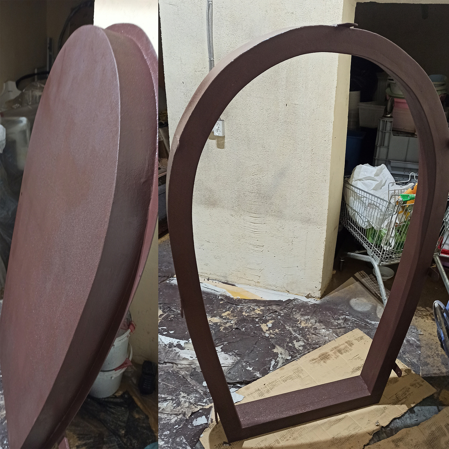 Bronya Antirust, Bronya Classic and Bronya Light for insulation and corrosion protection of a metal door for a cellar in a country house, St. Petersburg (photo)