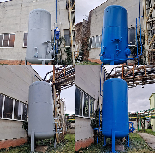 Application of Bronya Antirust NF and Bronya Classic NF on the pipeline and equipment in the next boiler house of Slovak enterprise Slovakia, Bratislava (photo and video)