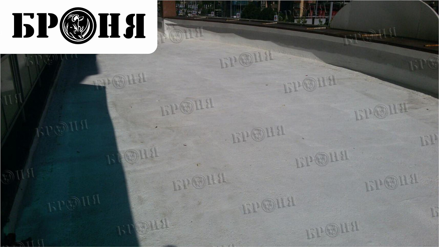 Алматы, Броня АкваБлок на крыше дома