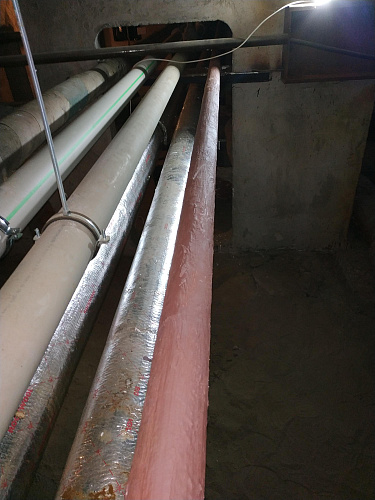 Отчёт о применении Броня Классик на трубе ГВС г. Санкт-Петербург (фото и видео)