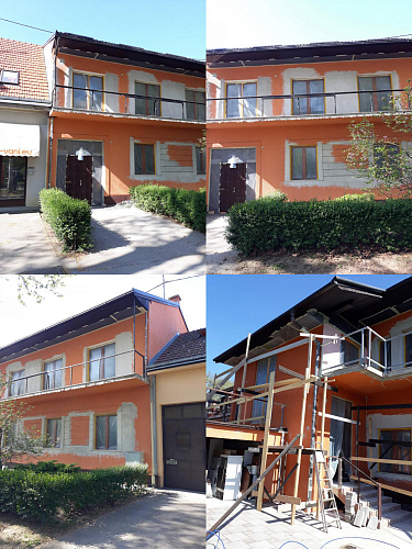 Броня Фасад при теплоизоляции особняка, Хорватия, Карловац (фото)