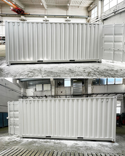 Application of "Bronya Classic NF" and "Bronya Thermohydroplast" Coatings in Industrial Production of Pre-Insulated Marine Containers, Bratislava, Slovakia (photos)