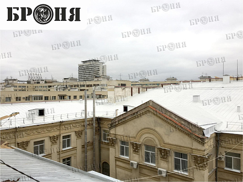 Polymeric Waterproofing Bronya AquaBlock on the roof of the House of Trade Unions, Volgograd (photo)