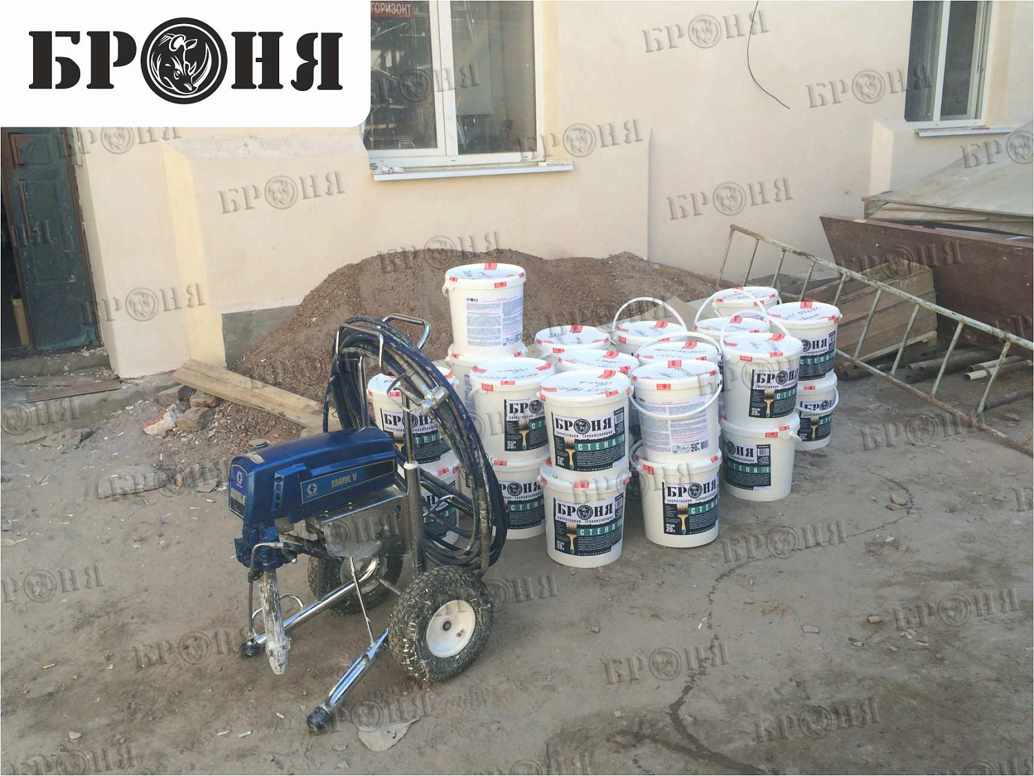 Thermal insulation Bronya on an architecture monument - Bonotel hotel in Astrakhan