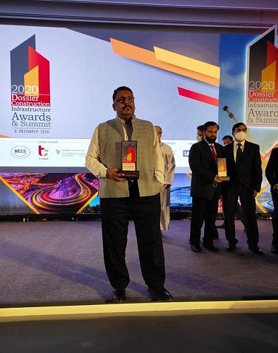 The representative of the Volgograd "Bronya" in Oman was awarded for innovation in construction. An article on the VolgaPromExpert portal. (Photo)