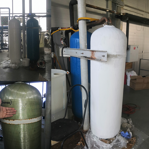 The application of BRONYA Classic thermal insulation to eliminate condensation on the surface of the cationite filter in the power plant of the poultry farm