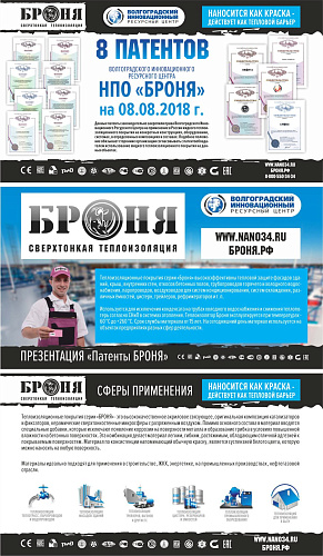Важно! 8 Патентов на 08.08.2018. Презентация «Патенты Броня»