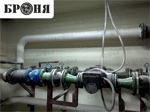 Фотоотчет покрытие трубопроводов теплового узла, водного узла и системы канализации (г. Чита)
