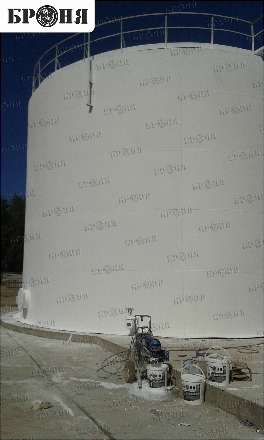 Bronya Thermal Insulation Insulation of Firefighting Tanks at the Almerek Oil Depot (Almaty)