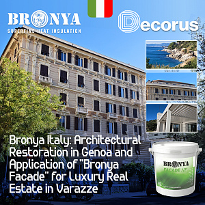 Bronya Italy: Architectural Restoration in Genoa and Application of "Bronya Facade" for Luxury Real Estate in Varazze (photos, videos)
