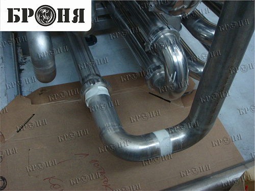 Bronya Thermal Insulation. Application on the holding tank of the finished product bottling line at MPBC Ochakovo.