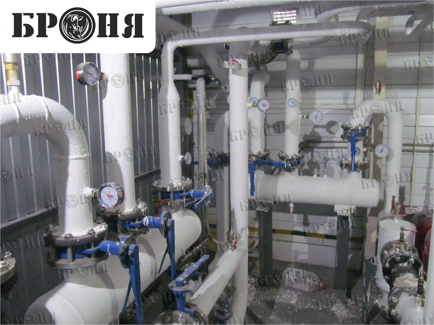 Volgograd, pipelines at the "Forte Prom" company production facility