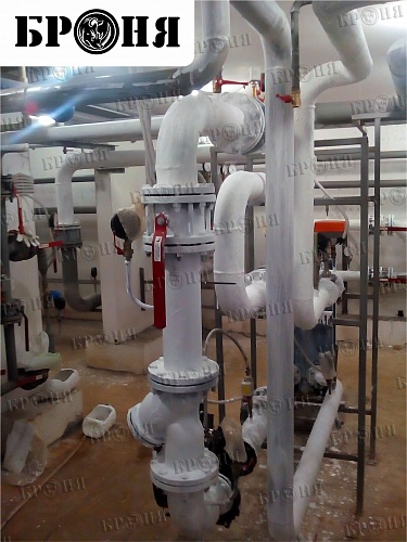 Броня Стандарт НГ при теплоизоляции трубопроводов и оборудования ИТП, г. Обнинск, Калужская область (фото)