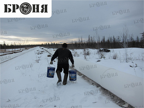 Теплоизоляция Броня на магистральном пульповоде в условиях дальнего севера (Якутия)