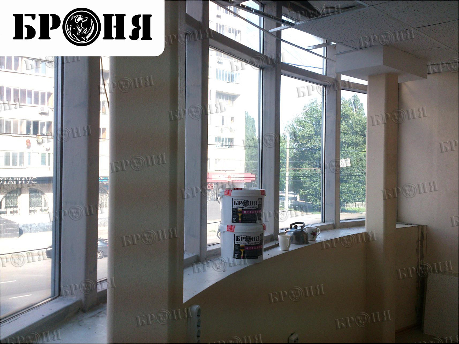 Липецк, металлическая конструкция витража торгового центра