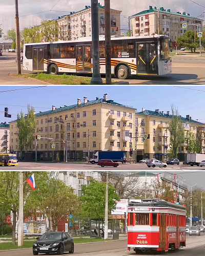 «Мариуполь готов к 9 мая» - Видео из сети с множеством зданий города покрытые «Броня Фасад НГ» (Видео)