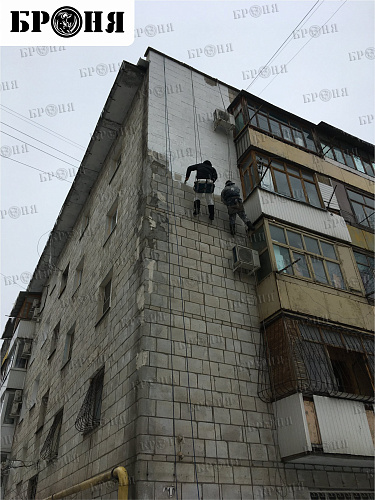 Теплоизоляция Броня Фасад на углу пятиэтажного жилого дома (г. Волгоград)
