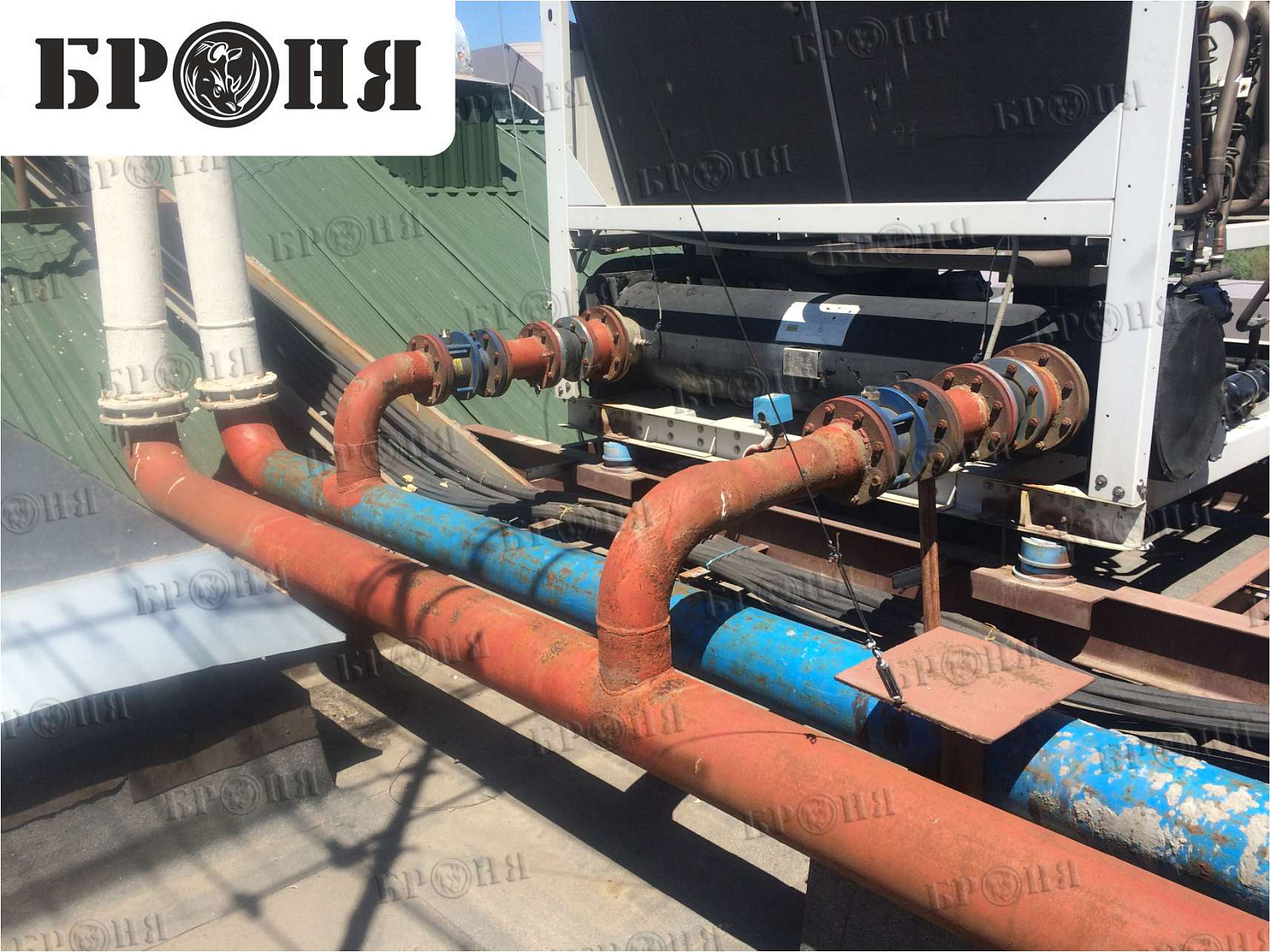 Bronya Thermal Insulation on a Pipeline