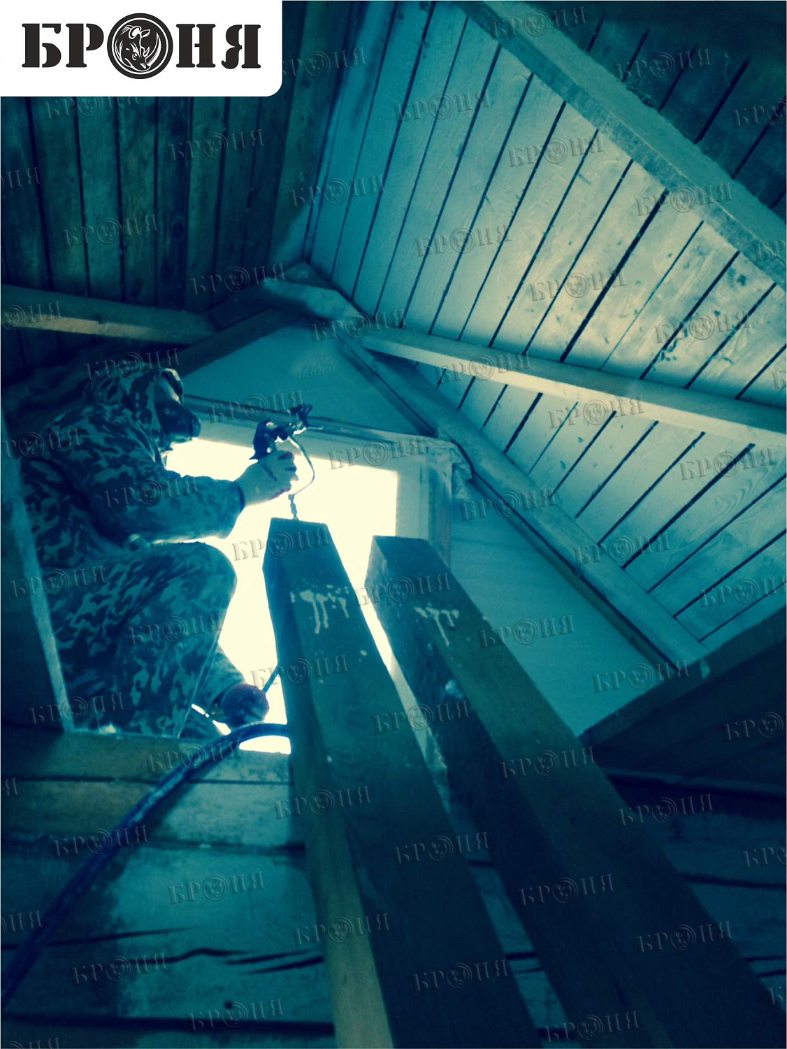 Хабаровск, утепление крыши частного дома (дерево)