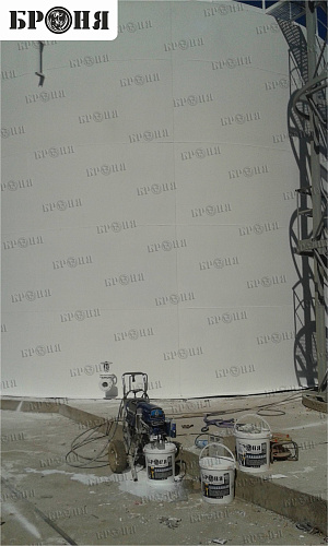 Фотоотчет Теплоизоляция Броня. Теплоизоляция противопожарных резервуаров на Нефтебазе Альмерек (г. Алматы)