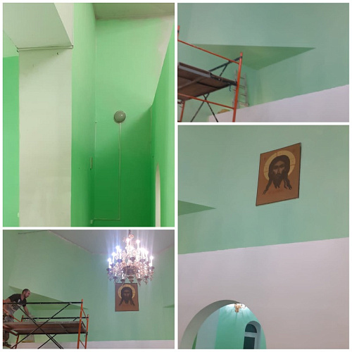 Броня Акваблок на стенах Храма в честь Пророка Захария и Праведной Елисаветы, село Захаровка, Ольховского района, Волгоградской области (фото и видео).
