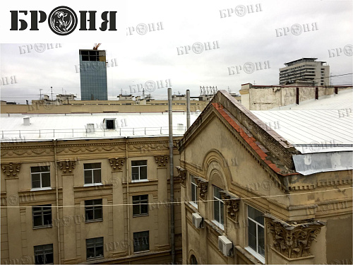 Polymeric Waterproofing Bronya AquaBlock on the roof of the House of Trade Unions, Volgograd (photo)