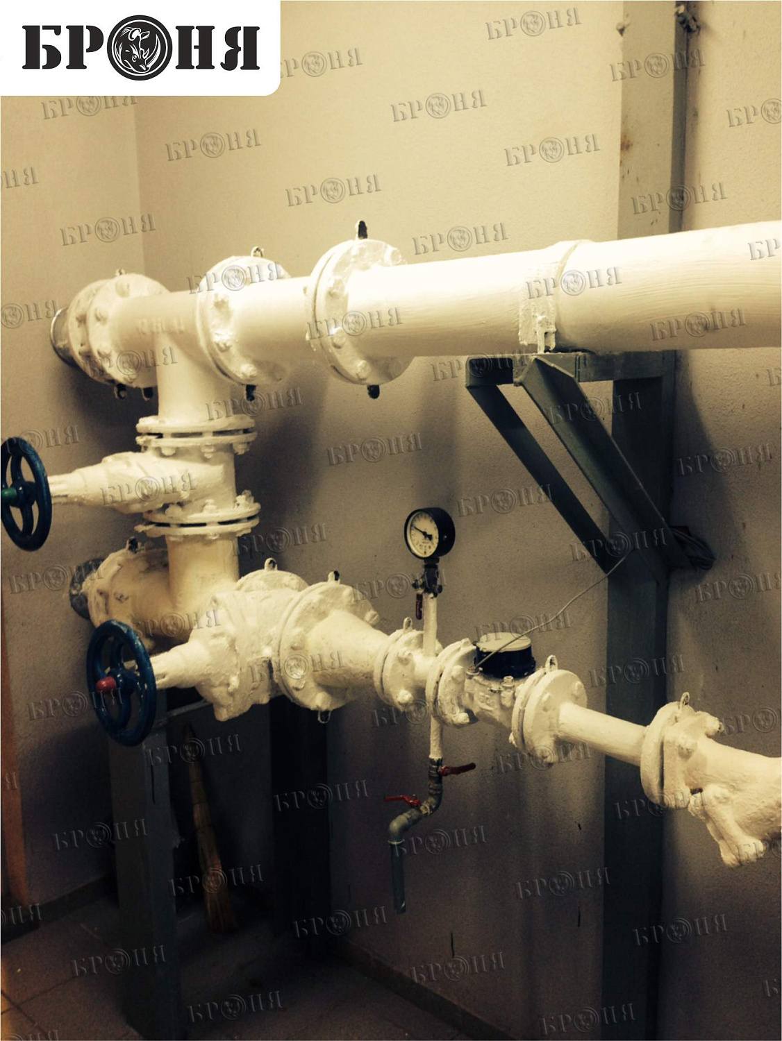 Москва, Бизнес центр "Four Winds Plaza", Теплоизоляция водомерного узла