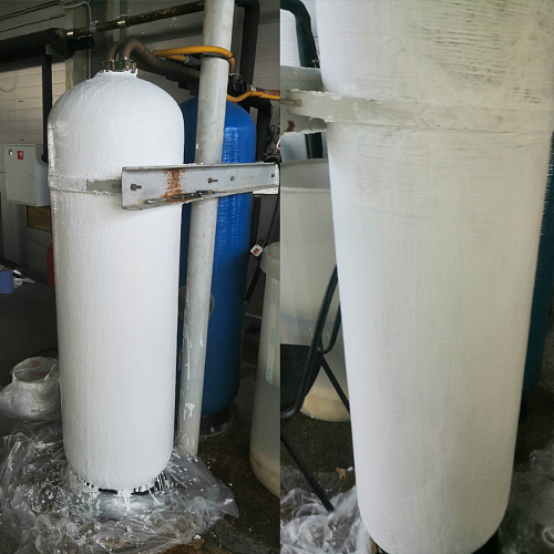 Применение теплоизоляции БРОНЯ Классик для устранения конденсатообразования на поверхности катионитового фильтра в энергоцехе птицефабрики