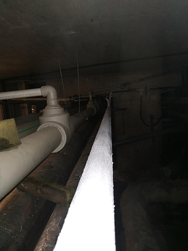 Отчёт о применении Броня Классик на трубе ГВС г. Санкт-Петербург (фото и видео)