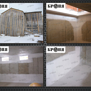 Photo report on Bronya thermal insulation. Cottage community "Onegin Park", St. Petersburg.