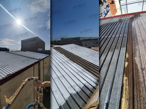 Представляем Вам отчет о проведенных работах по нанесению Броня Классик на крышу здания компании Agran Liquid Technology, г. Валенсия, Испания. (фото)