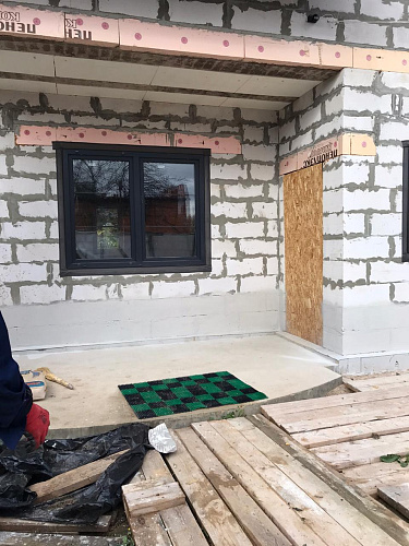 Броня Лайт и Броня Акваблок, тепло и гидроизоляция цоколя частного дома. Химки (фото)