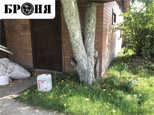 Гидрофобизация кирпичного фасада бани частного дома  в г. Тольятти Самарской области (фото и видео)