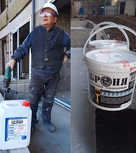 Application of BRONYA "Ground", BRONYA Classic NG and BRONYA Light NG at the hotel complex facility, Gazstroy LLC, Sochi (photo, video) 