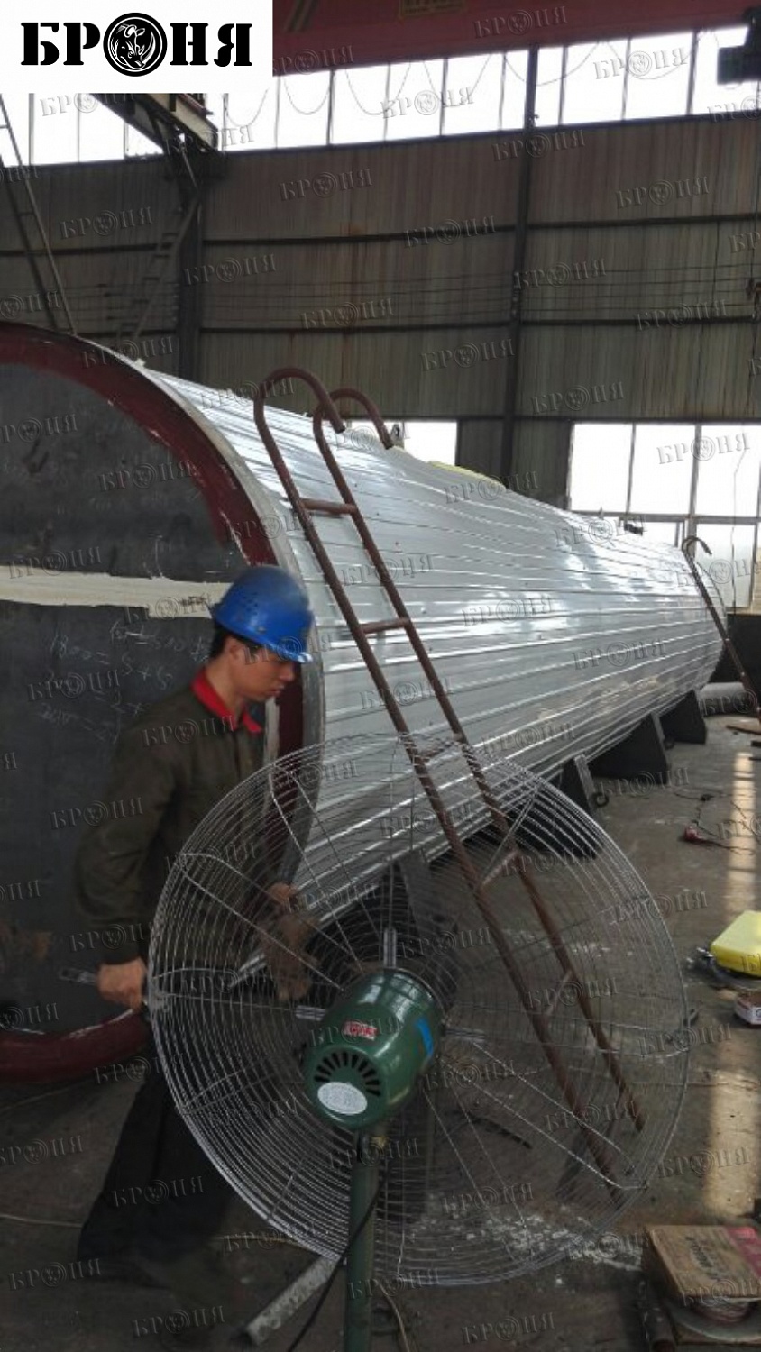 Китай, Тестирование и последующее промышленное применение Теплоизоляции Броня на Асфальтзаводе "Asphalt Plant ProMix"