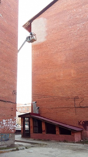 Теплоизоляция Броня Фасад при утеплении многоэтажного, жилого, дома, г. Иркутск (фото)