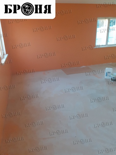 Thermal insulation Bronya on the walls and floor in a private house in Kaluga (photo)
