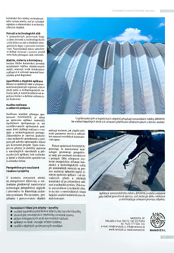 NPO Bronya products continue to strengthen their position in the highly competitive European market in the latest issue of the authoritative Czech magazine "Stavební a investorské noviny" (photo)