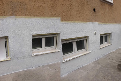 Броня Фасад и грунт Броня Универсал при утепление подвальной квартиры в Сплите, Хорватия (фото)