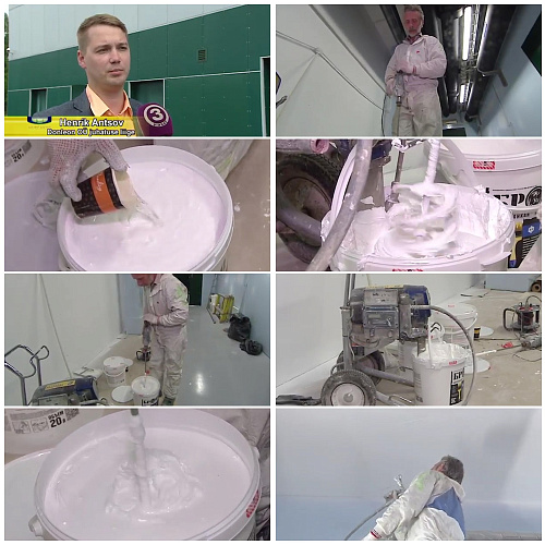 Thermal insulation Bronya at the water utility of the Estonian company Nordecon 