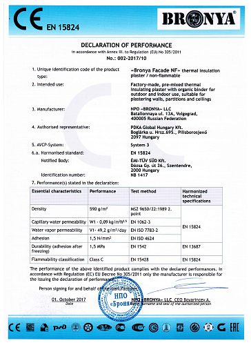 Very important! CE certificates for Bronya Classic, Bronya Classic NF, Bronya Facade, Bronya Facade NF and Bronya Winter in the European laboratory
