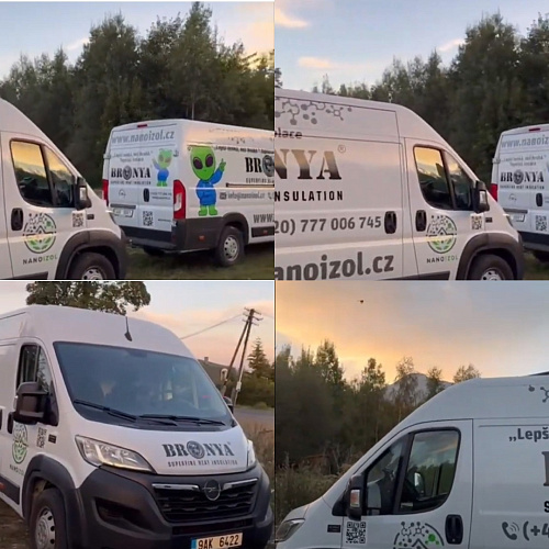 Серьезное пополнение автопарка грузовых микроавтобусов по доставке негорючей теплоизоляции у Броня Словакия (фото, видео)