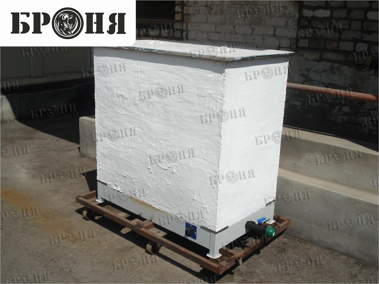 Bronya Thermal Insulation of a Stainless Steel Water Heater Tank at Khlebnash LLC (Volzhsky)