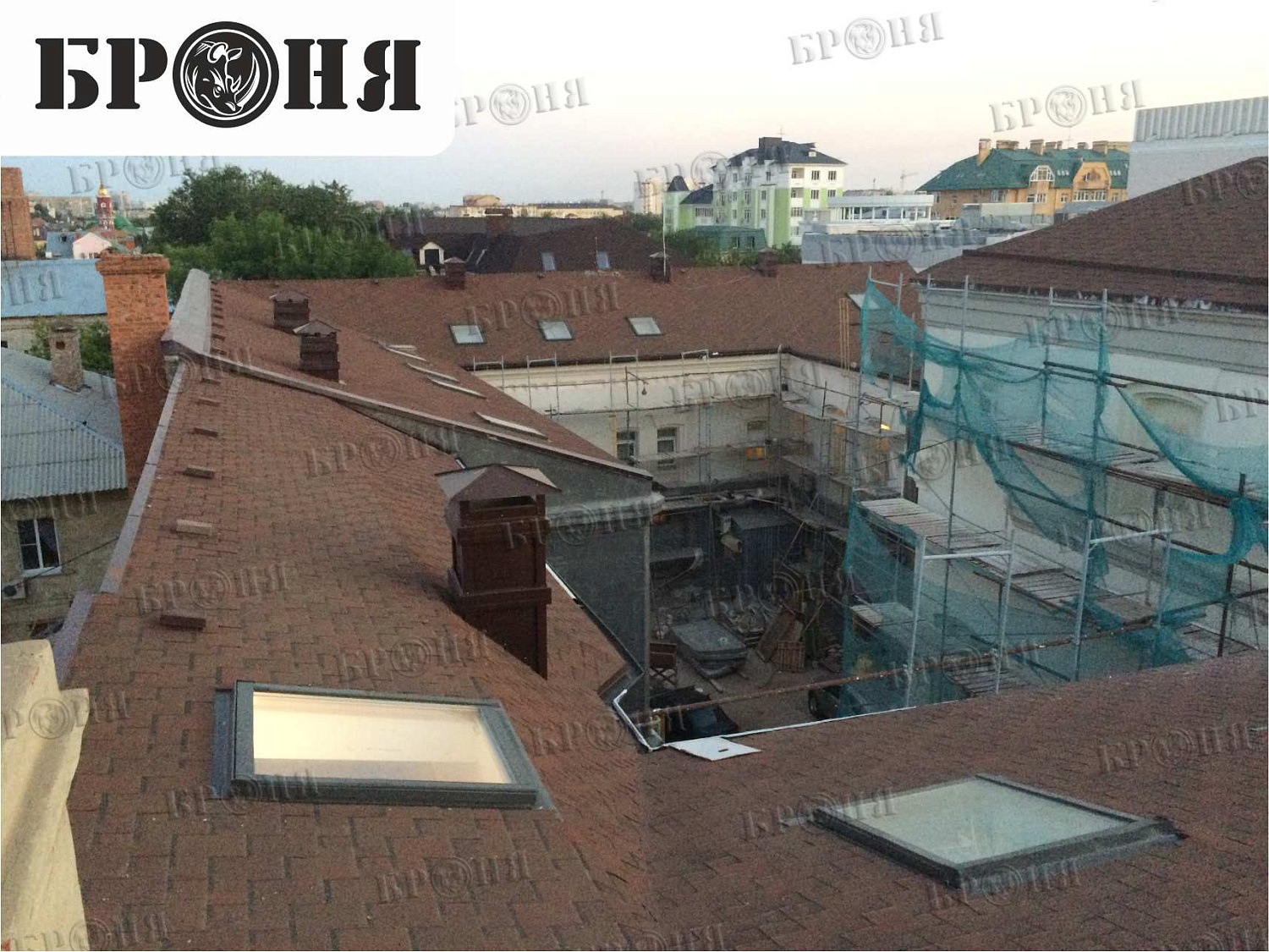 Thermal insulation Bronya on an architecture monument - Bonotel hotel in Astrakhan